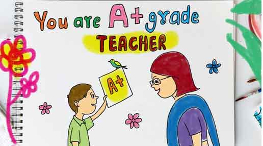 easy drawing for teachers day