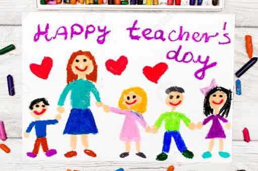 easiest teachers day drawing for kids