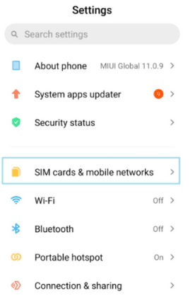 Steps to enable WiFi calling in Redmi Note 7 Pro