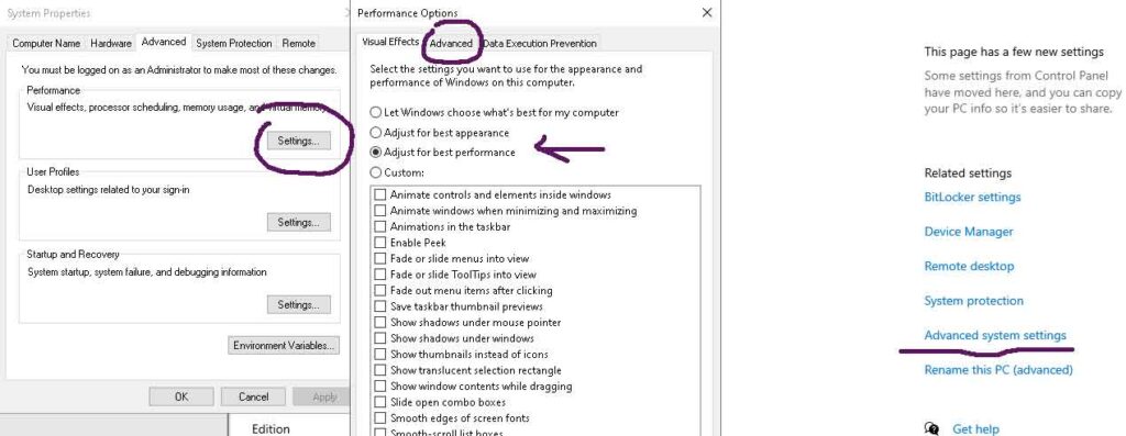 Set Performance for the Windows PC