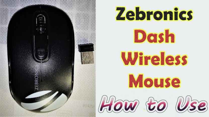 How to use Zebronics wireless mouse guide