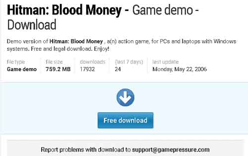 how to download Hitman bloodmoney
