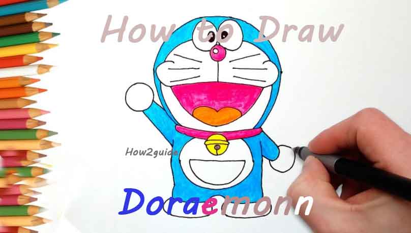 how to draw doraemon easily for kids