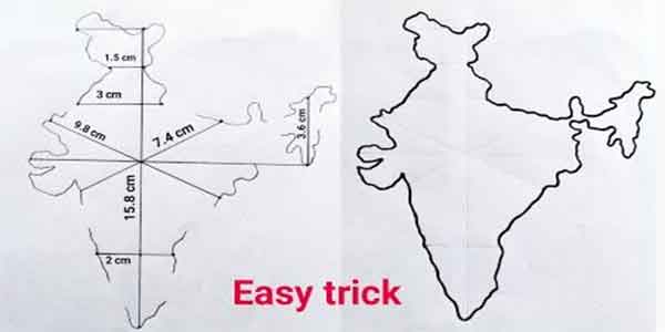 how to draw India map