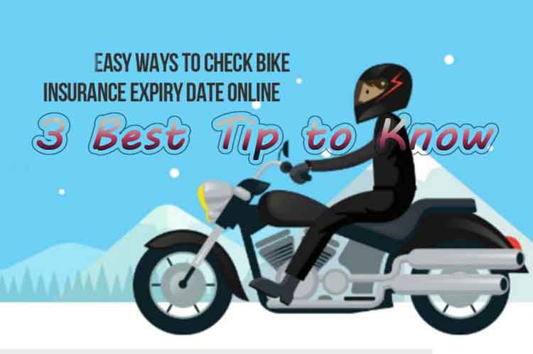 how to check bike insurance expiry date