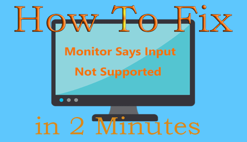 how to fix input not supported
