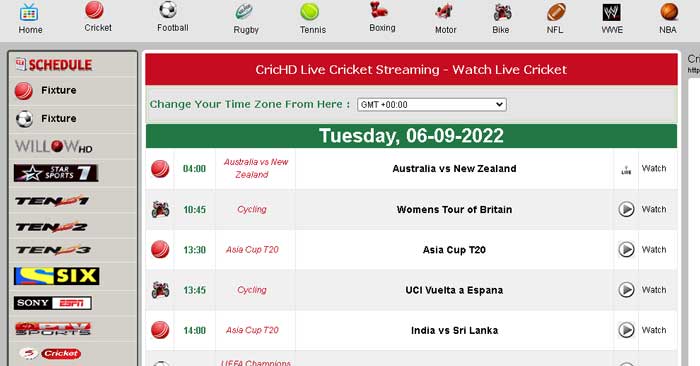 Watch Asia Cup T20 online for free on Laptop