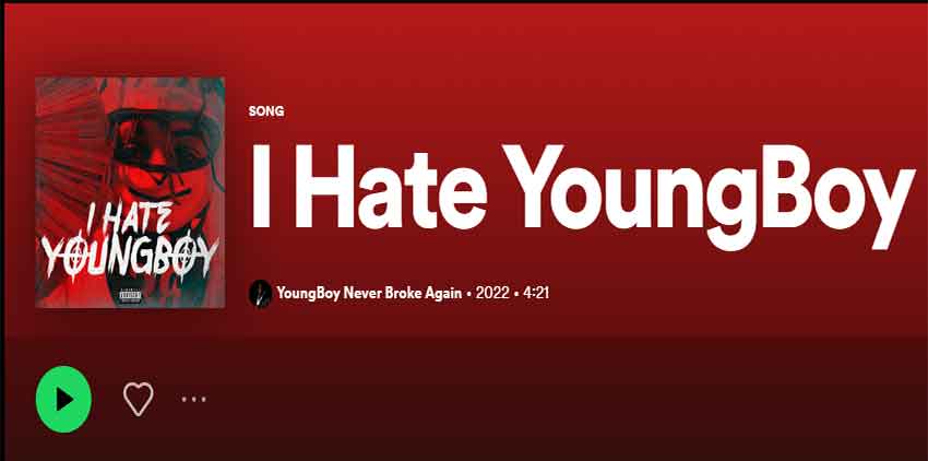 Read I Hate YoungBoy Lyrics in English