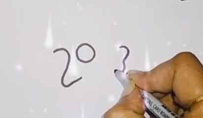 draw 20 and 3 on a distance on the paper