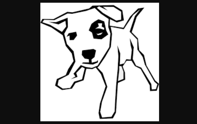 Cartoon Dog drawing for kids
