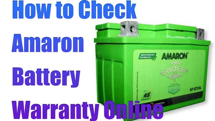 how to check amaron battery warranty