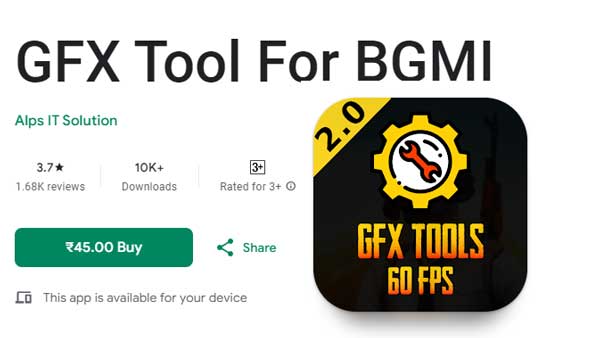 Paid GFX Tool For BGMI