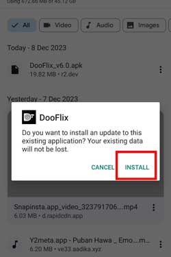 install dooflix app