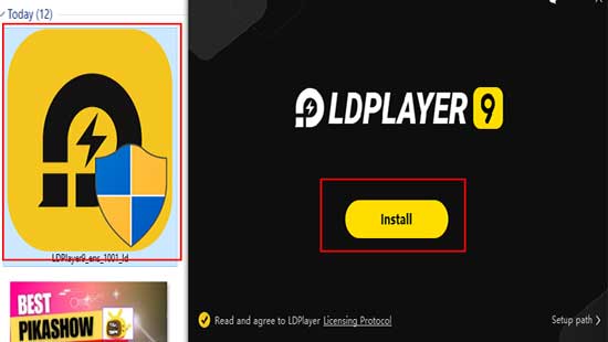 download ld player to use pikashow on pc or laptop